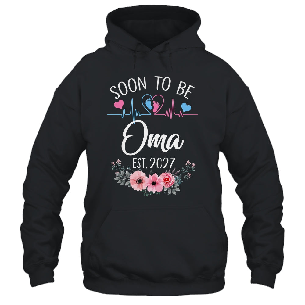 Soon To Be Oma 2027 First Time Pregnancy Announcement Shirt & Tank Top | siriusteestore