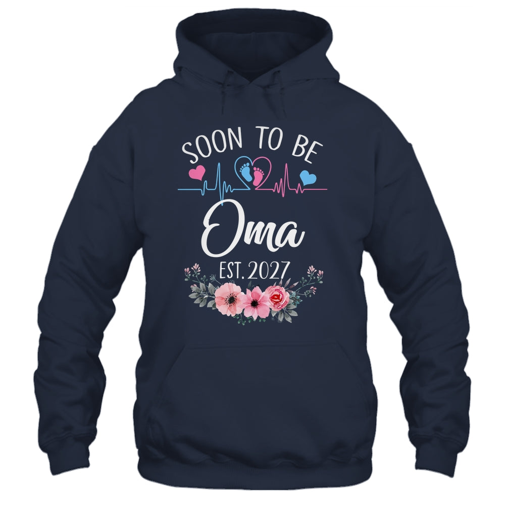 Soon To Be Oma 2027 First Time Pregnancy Announcement Shirt & Tank Top | siriusteestore