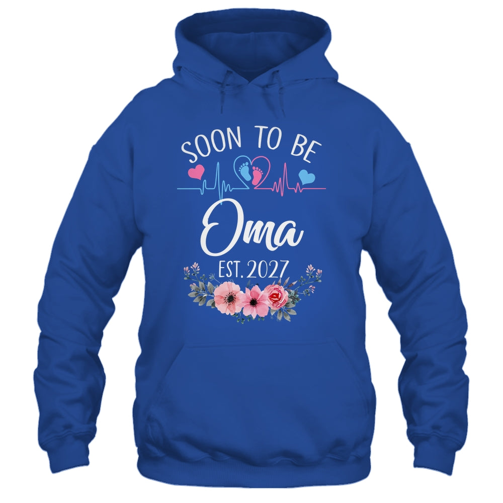 Soon To Be Oma 2027 First Time Pregnancy Announcement Shirt & Tank Top | siriusteestore