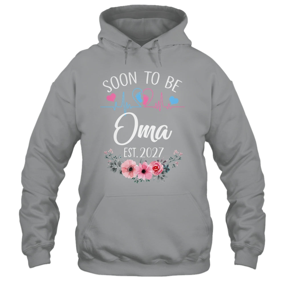 Soon To Be Oma 2027 First Time Pregnancy Announcement Shirt & Tank Top | siriusteestore
