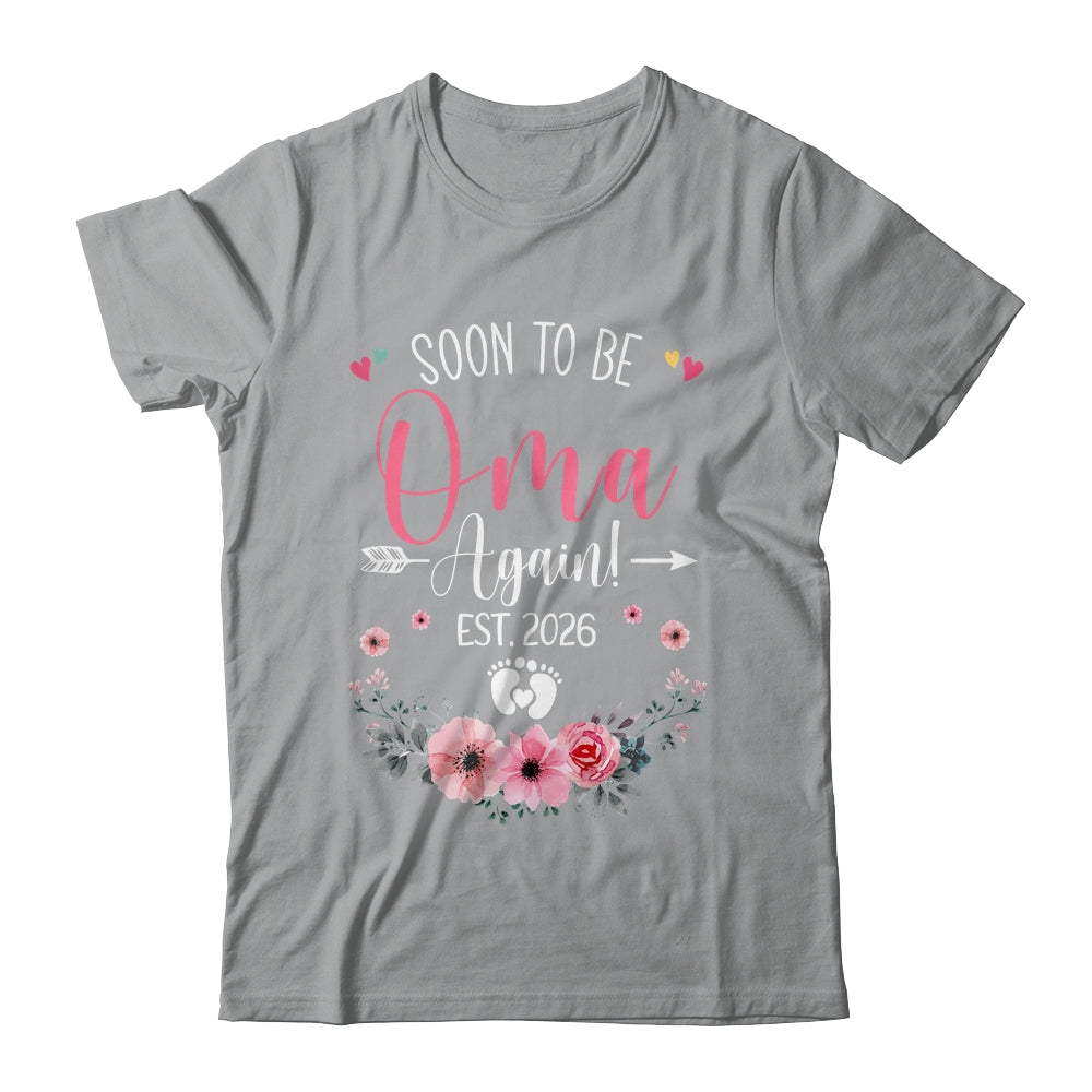 Soon To Be Oma Again Est 2026 Mothers Day Shirt & Tank Top | siriusteestore