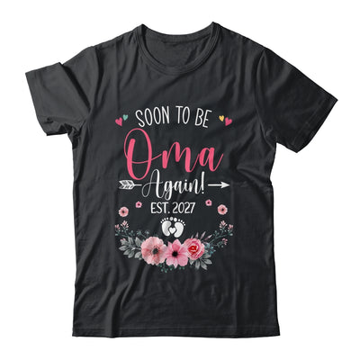 Soon To Be Oma Again Est 2027 Mothers Day Shirt & Tank Top | siriusteestore