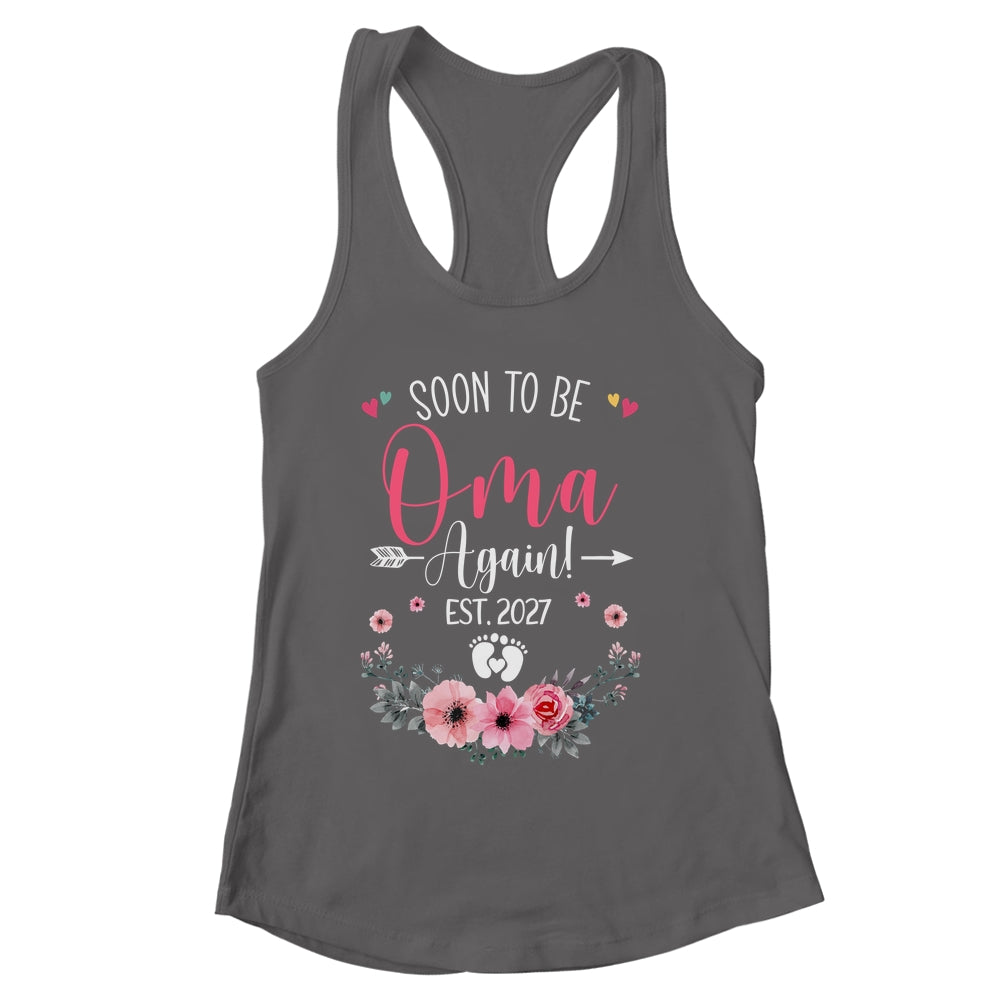 Soon To Be Oma Again Est 2027 Mothers Day Shirt & Tank Top | siriusteestore