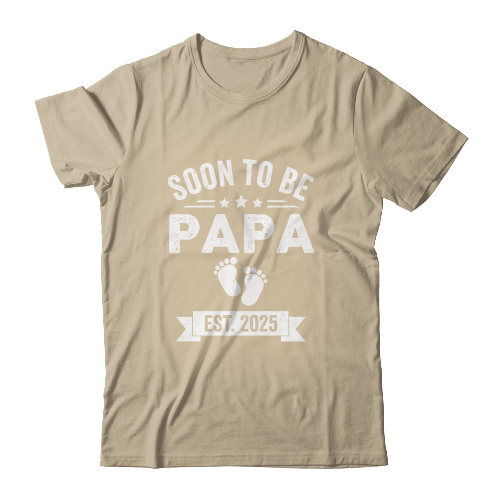 Soon To Be Papa 2025 Fathers Day First Time Papa Shirt & Hoodie | siriusteestore
