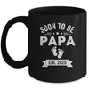 Soon To Be Papa 2025 Fathers Day First Time Papa Mug | siriusteestore