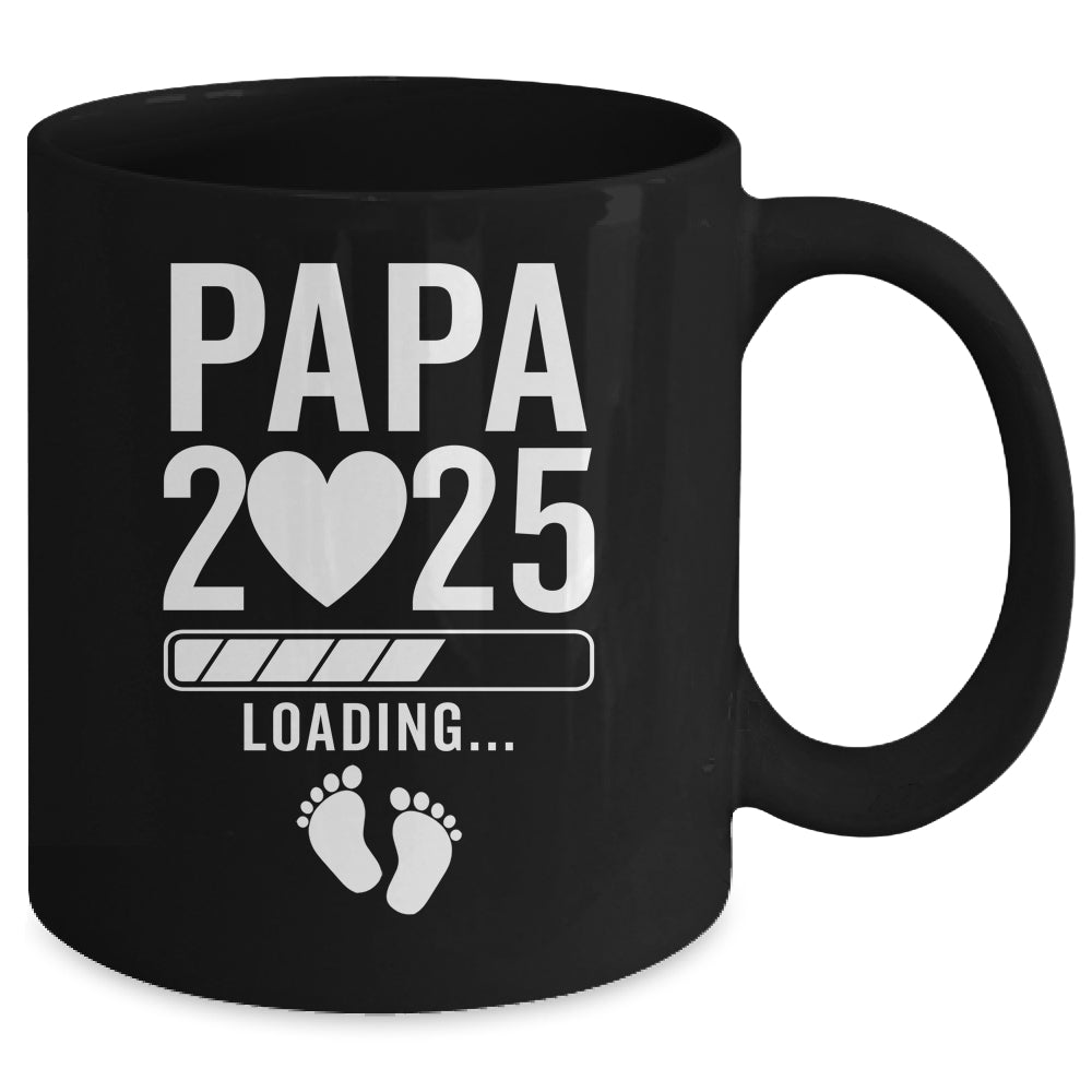 Soon To Be Papa 2025 Pregnancy Announcement Loading Mug | siriusteestore