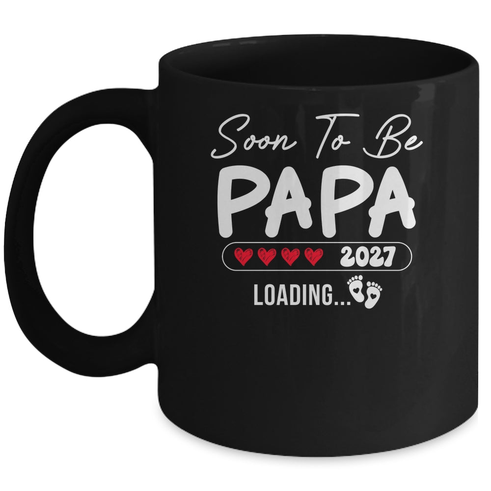 Soon To Be Papa 2027 Loading Promoted To Papa Est 2027 Mug | siriusteestore