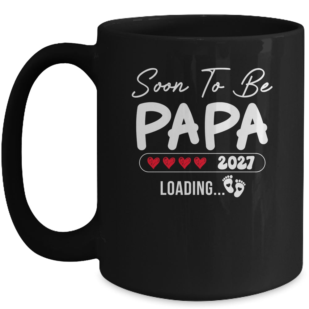 Soon To Be Papa 2027 Loading Promoted To Papa Est 2027 Mug | siriusteestore