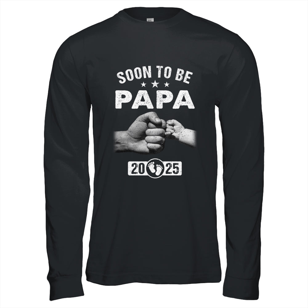 Soon To Be Papa Est 2025 Fathers Day First Time New Papa Shirt & Hoodie | siriusteestore