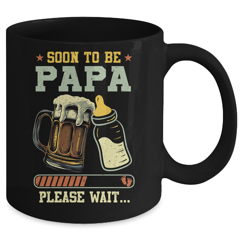 Soon To Be Papa Est 2025 Pregnancy Announcement Loading Mug | siriusteestore