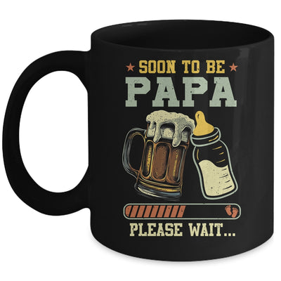 Soon To Be Papa Est 2025 Pregnancy Announcement Loading Mug | siriusteestore