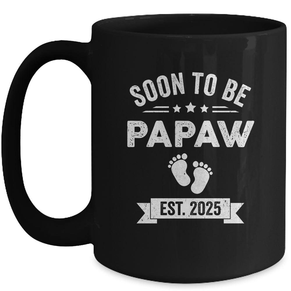 Soon To Be Papaw 2025 Fathers Day First Time Papaw Mug | siriusteestore