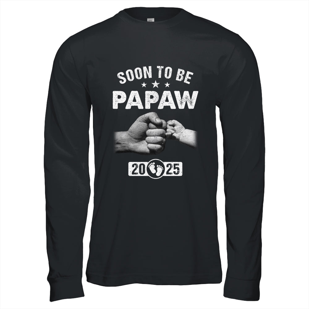 Soon To Be Papaw Est 2025 Fathers Day First Time New Papaw Shirt & Hoodie | siriusteestore