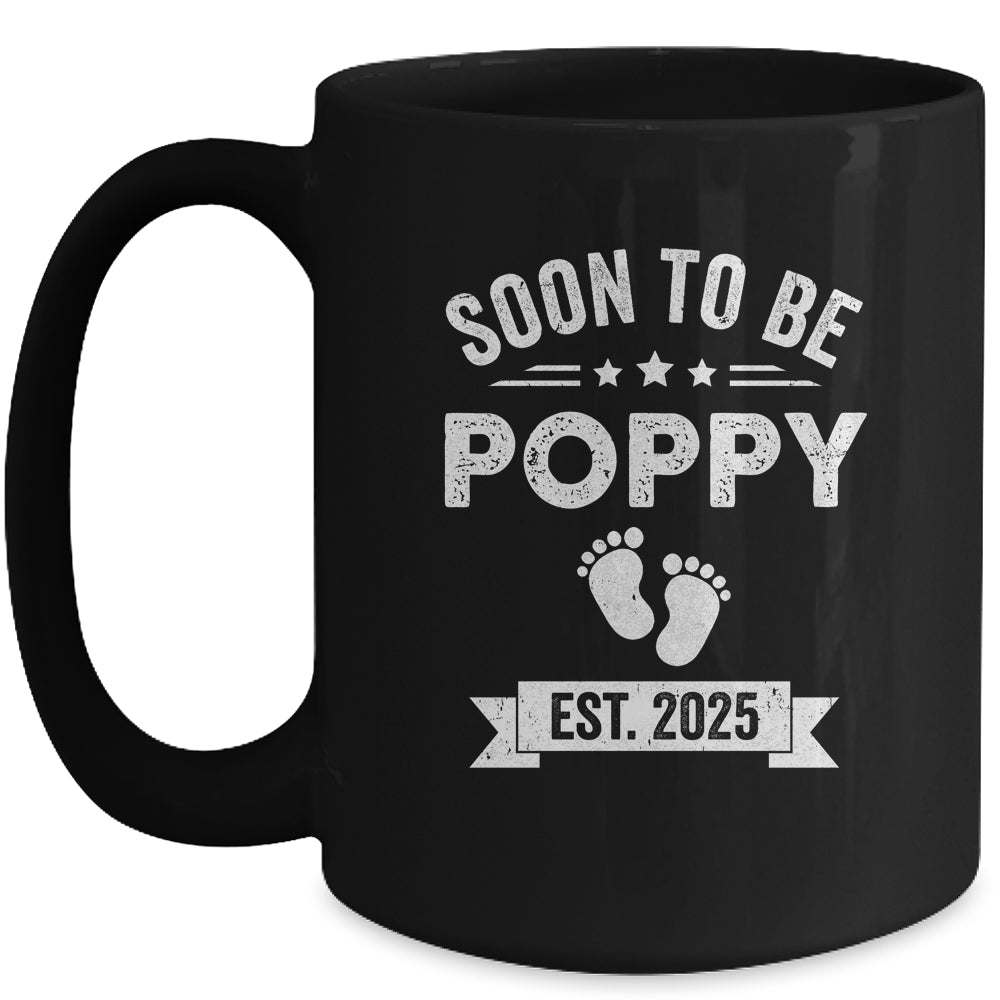 Soon To Be Poppy 2025 Fathers Day First Time Poppy Mug | siriusteestore