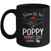 Soon To Be Poppy 2025 Loading Pregnancy Announcement Poppy Mug | siriusteestore
