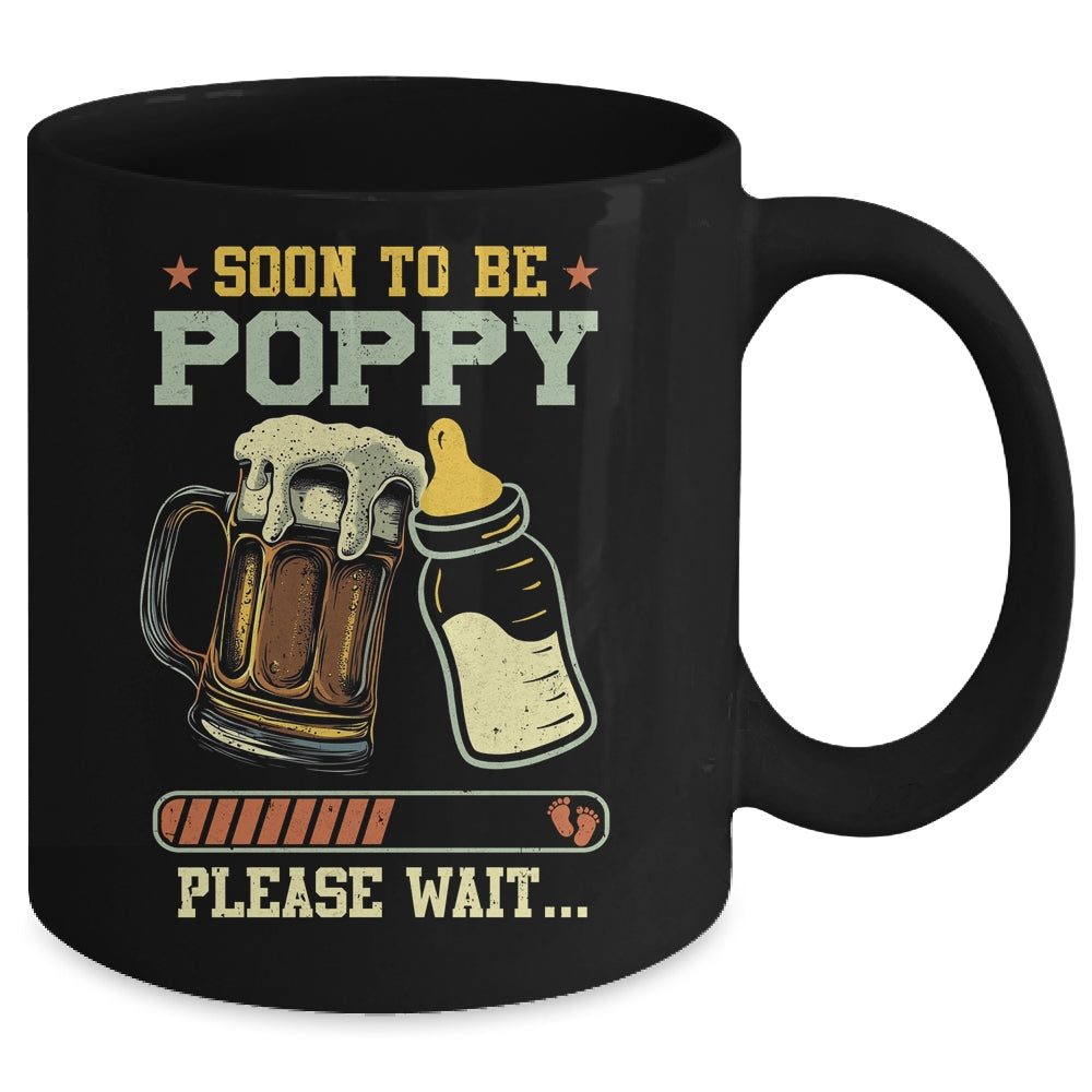 Soon To Be Poppy Est 2025 Pregnancy Announcement Loading Mug | siriusteestore