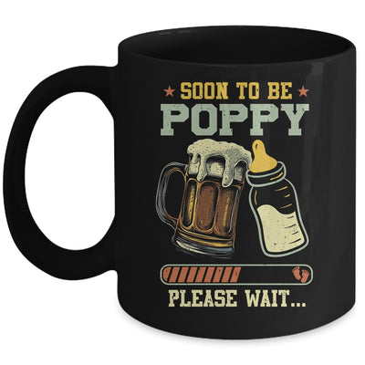 Soon To Be Poppy Est 2025 Pregnancy Announcement Loading Mug | siriusteestore