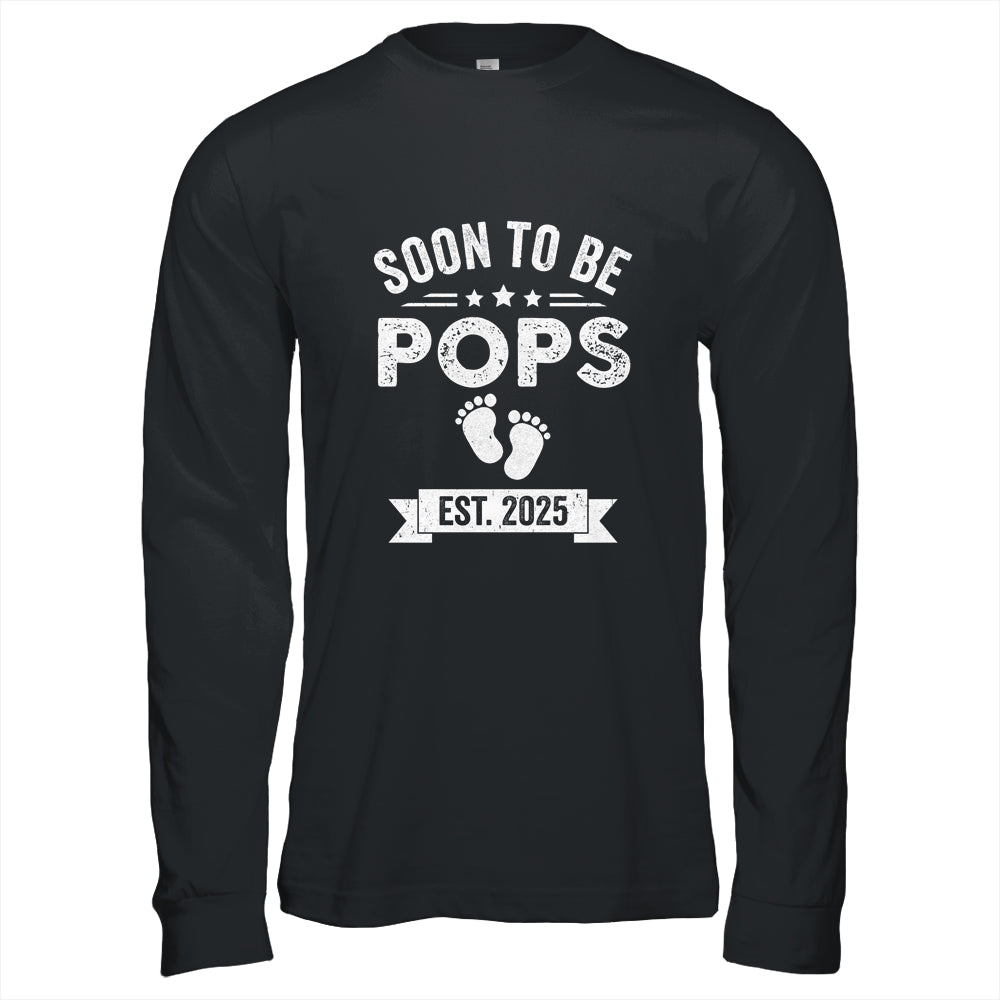 Soon To Be Pops 2025 Fathers Day First Time Pops Shirt & Hoodie | siriusteestore