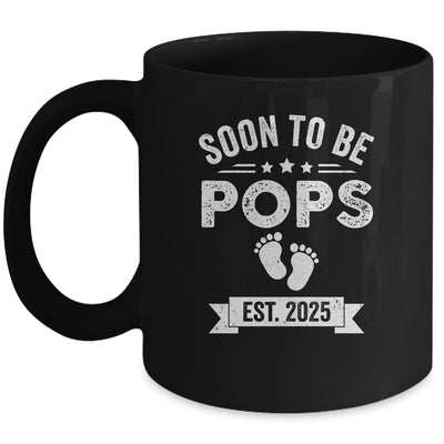 Soon To Be Pops 2025 Fathers Day First Time Pops Mug | siriusteestore