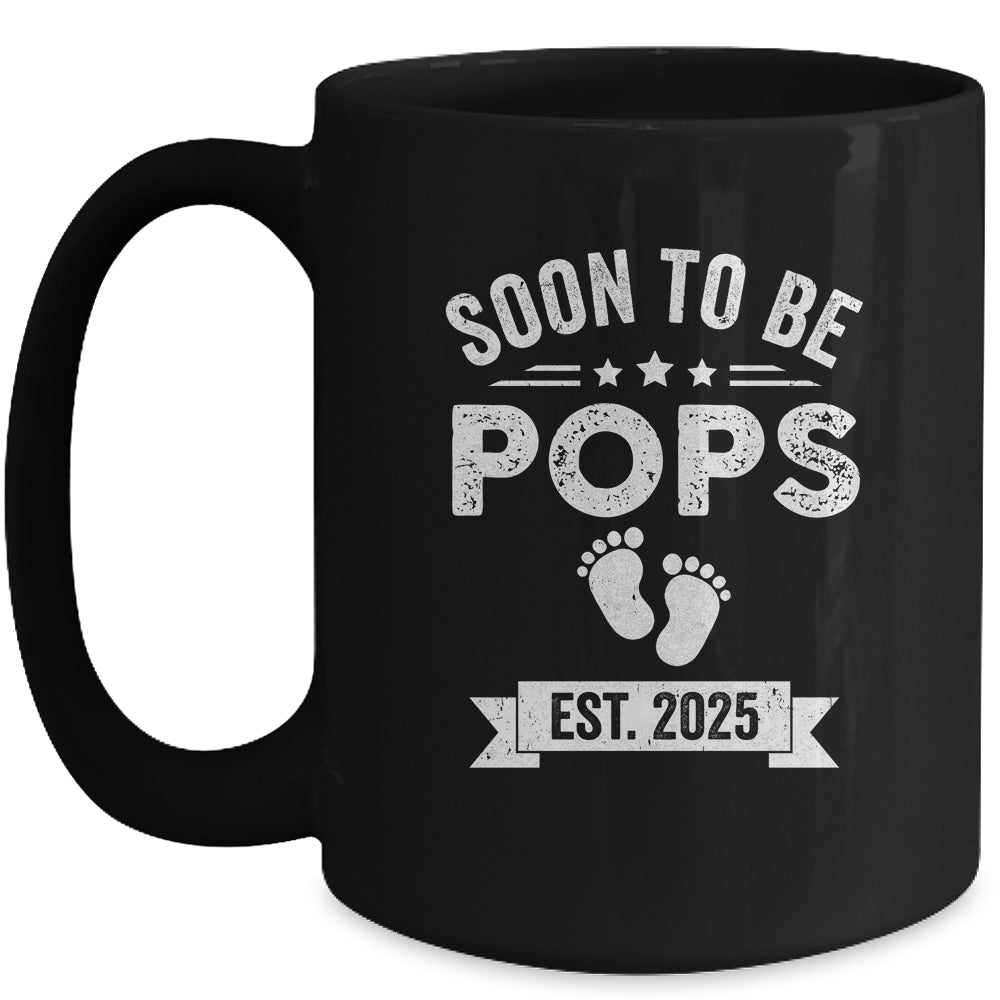 Soon To Be Pops 2025 Fathers Day First Time Pops Mug | siriusteestore