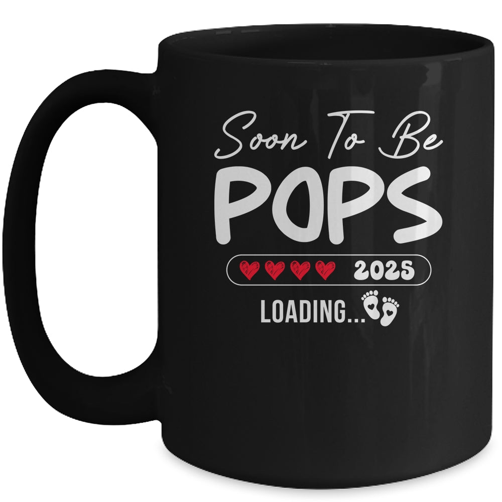 Soon To Be Pops 2025 Loading Promoted To Pops Est 2025 Mug | siriusteestore