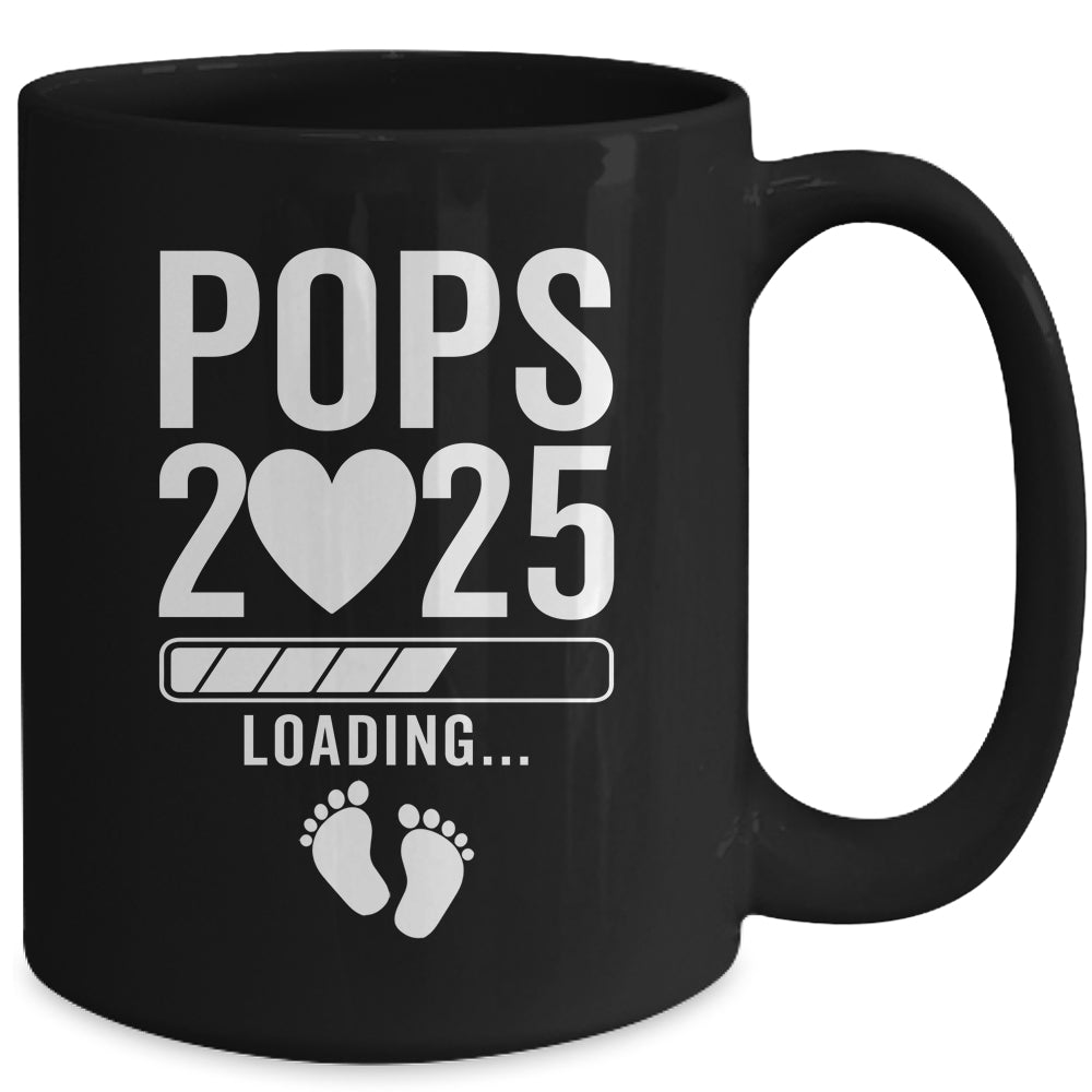 Soon To Be Pops 2025 Pregnancy Announcement Loading Mug | siriusteestore