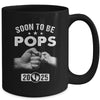 Soon To Be Pops Est 2025 Fathers Day First Time New Pops Mug | siriusteestore