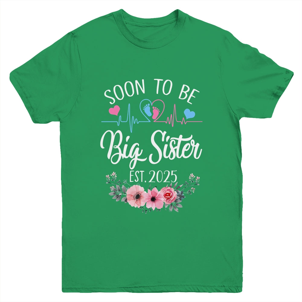 Soon To Be Sister 2025 First Time Pregnancy Announcement Youth Shirt | siriusteestore