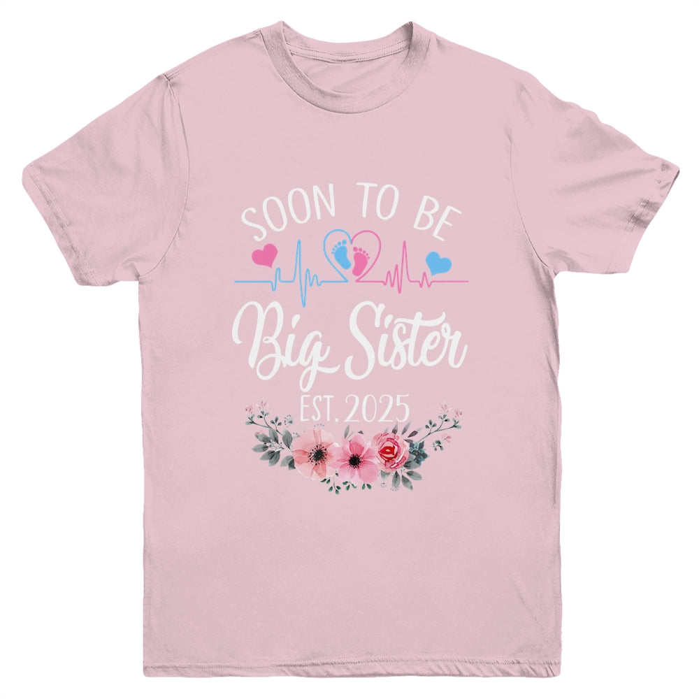 Soon To Be Sister 2025 First Time Pregnancy Announcement Youth Shirt | siriusteestore