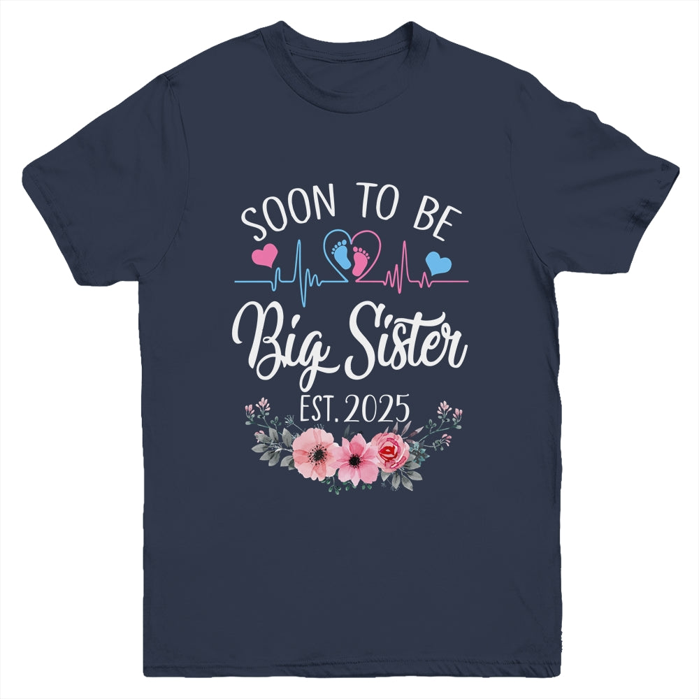 Soon To Be Sister 2025 First Time Pregnancy Announcement Youth Shirt | siriusteestore