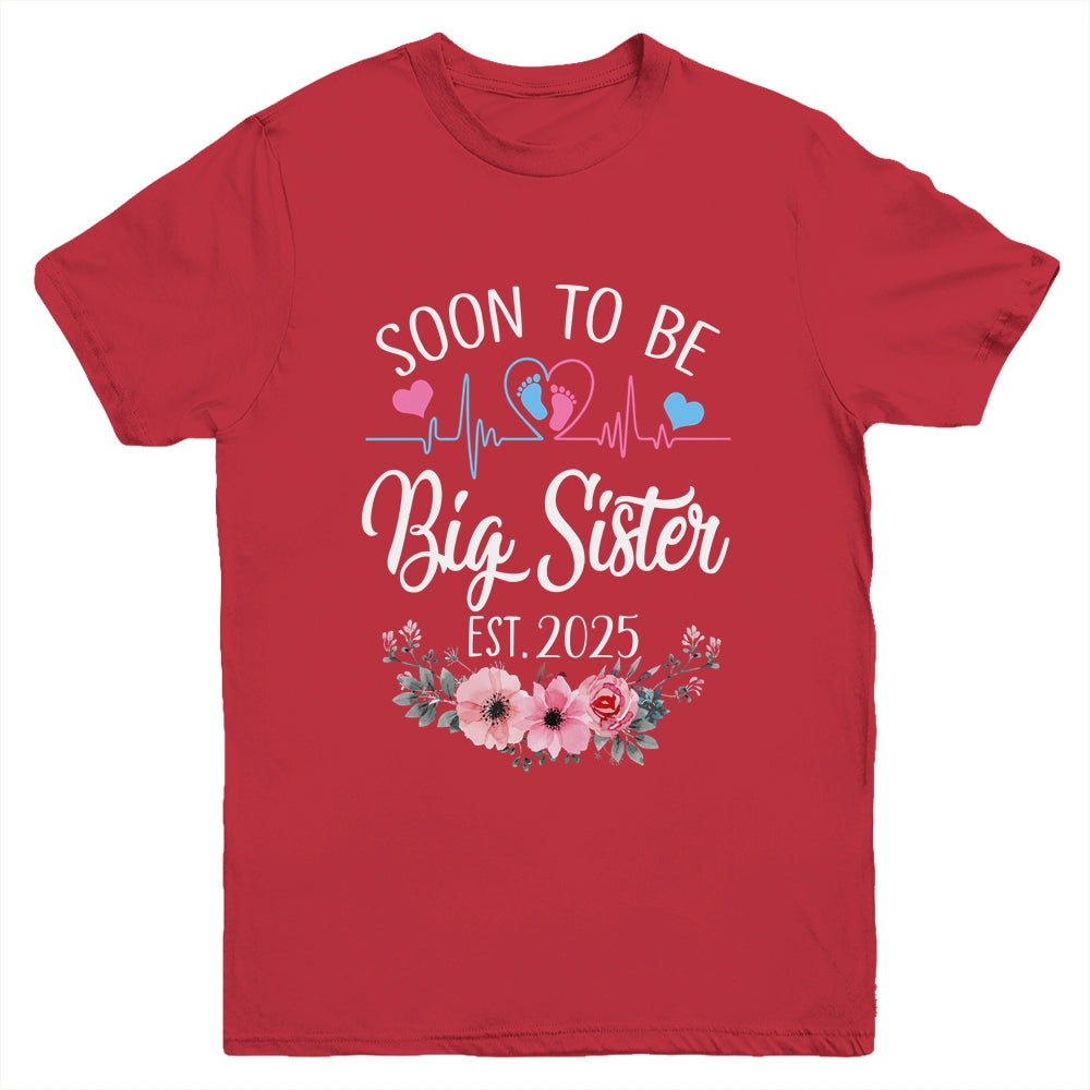 Soon To Be Sister 2025 First Time Pregnancy Announcement Youth Shirt | siriusteestore