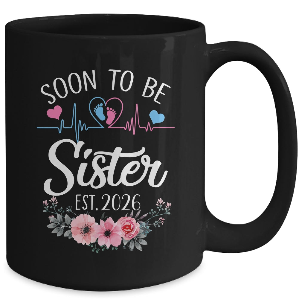 Soon To Be Sister 2026 First Time Pregnancy Announcement Mug | siriusteestore