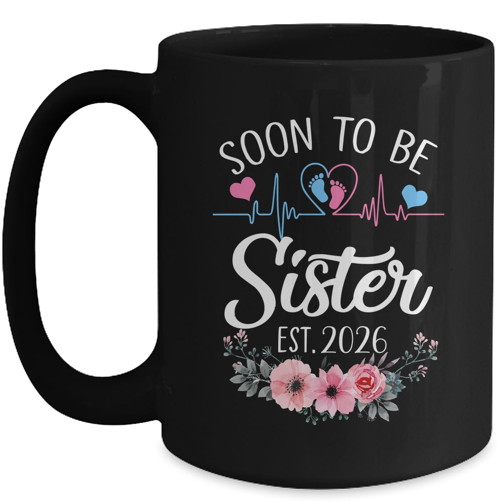 Soon To Be Sister 2026 First Time Pregnancy Announcement Mug | siriusteestore