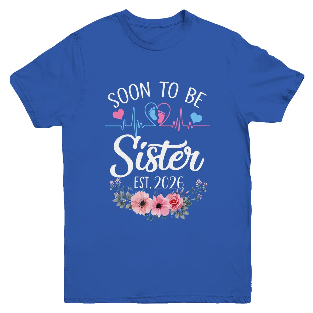 Soon To Be Sister 2026 First Time Pregnancy Announcement Youth Shirt | siriusteestore