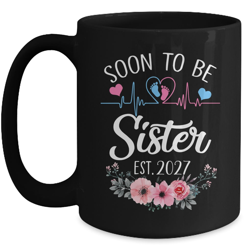 Soon To Be Sister 2027 First Time Pregnancy Announcement Mug | siriusteestore