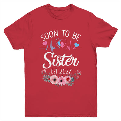 Soon To Be Sister 2027 First Time Pregnancy Announcement Youth Shirt | siriusteestore