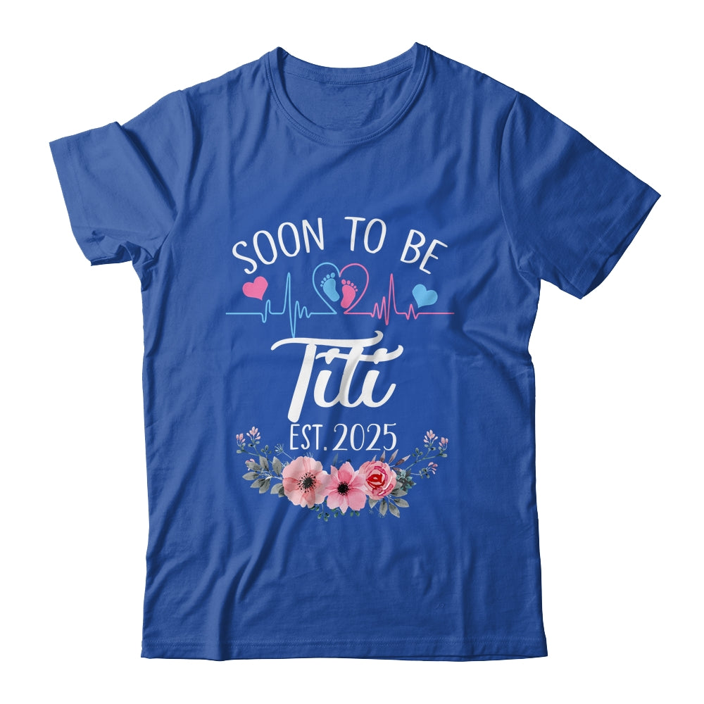 Soon To Be Titi 2025 First Time Pregnancy Announcement Shirt & Tank Top | siriusteestore