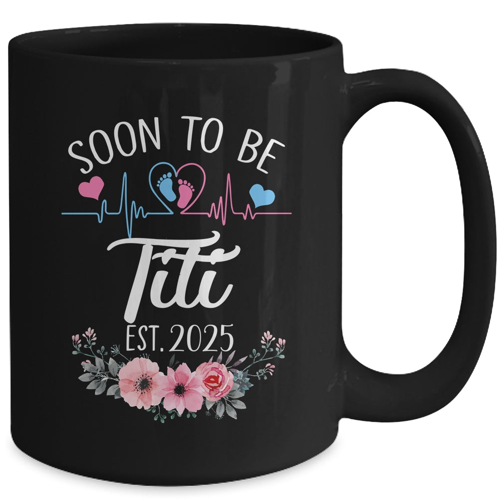 Soon To Be Titi 2025 First Time Pregnancy Announcement Mug | siriusteestore