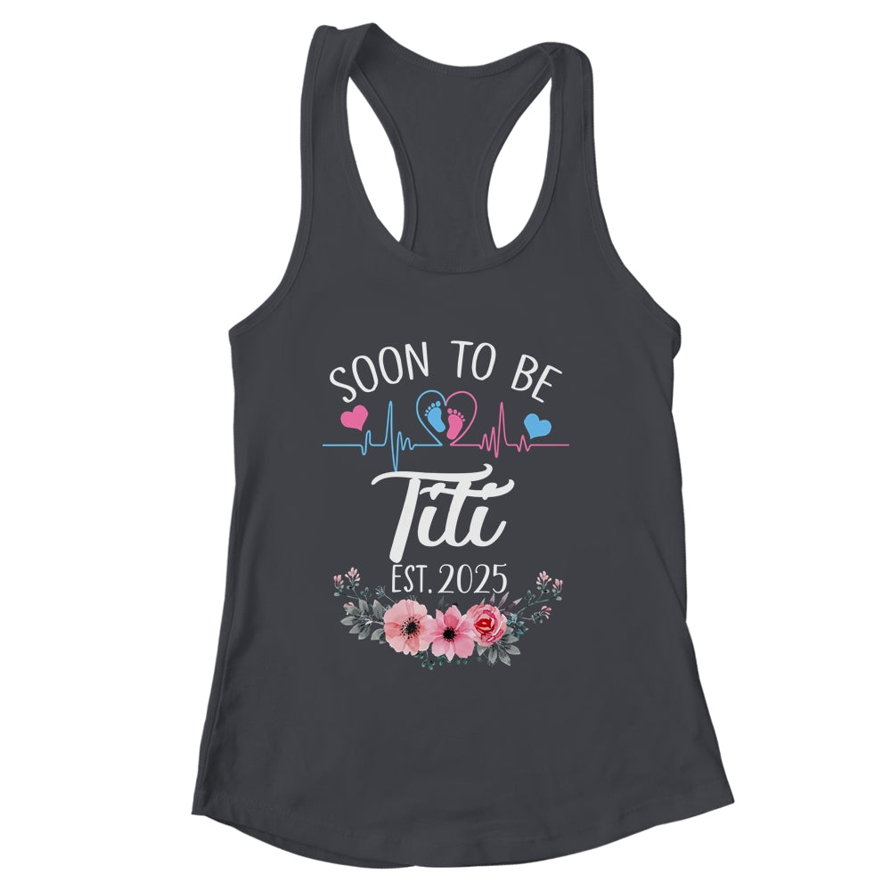 Soon To Be Titi 2025 First Time Pregnancy Announcement Shirt & Tank Top | siriusteestore