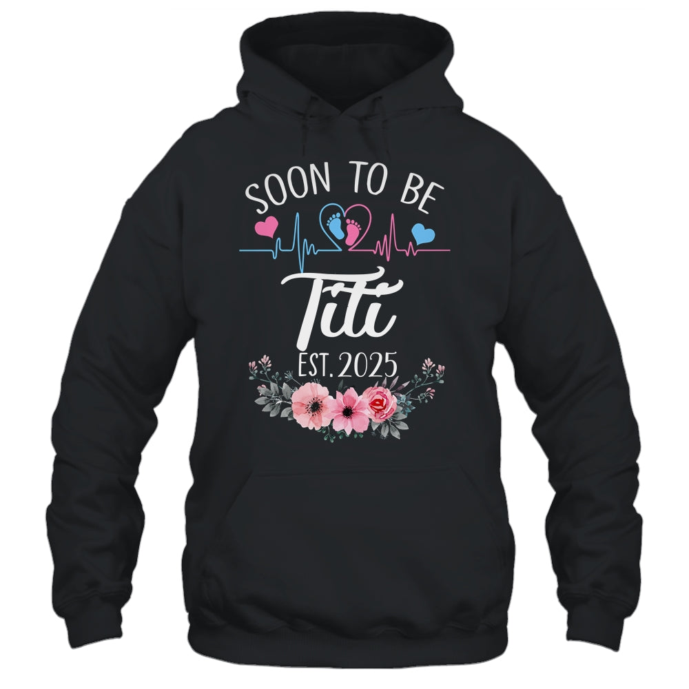 Soon To Be Titi 2025 First Time Pregnancy Announcement Shirt & Tank Top | siriusteestore