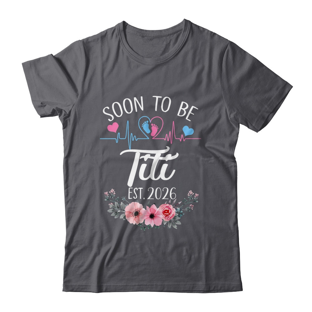 Soon To Be Titi 2026 First Time Pregnancy Announcement Shirt & Tank Top | siriusteestore