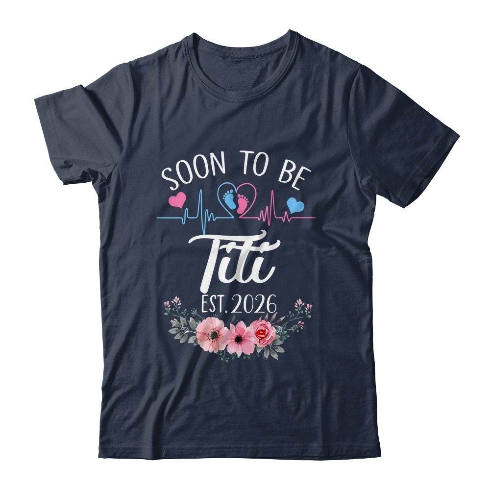 Soon To Be Titi 2026 First Time Pregnancy Announcement Shirt & Tank Top | siriusteestore