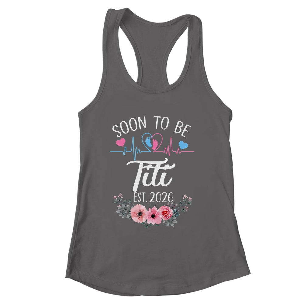 Soon To Be Titi 2026 First Time Pregnancy Announcement Shirt & Tank Top | siriusteestore