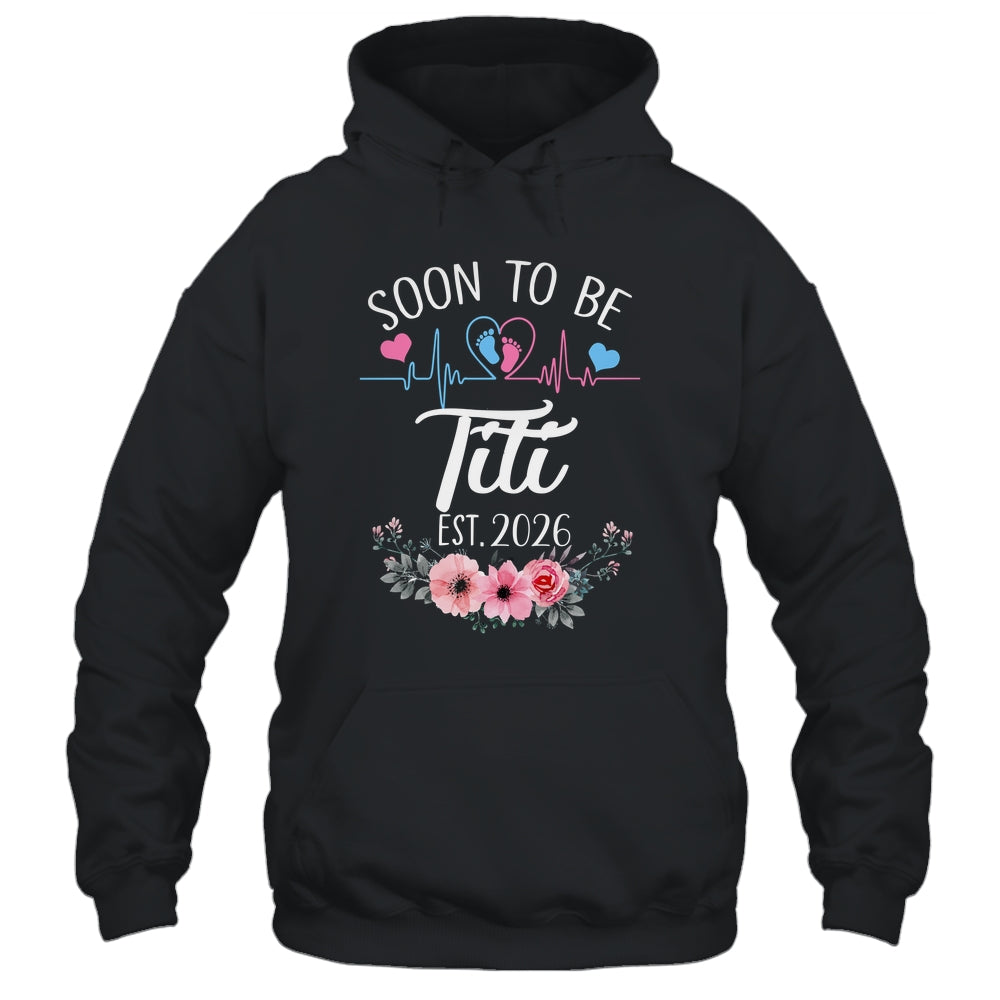 Soon To Be Titi 2026 First Time Pregnancy Announcement Shirt & Tank Top | siriusteestore