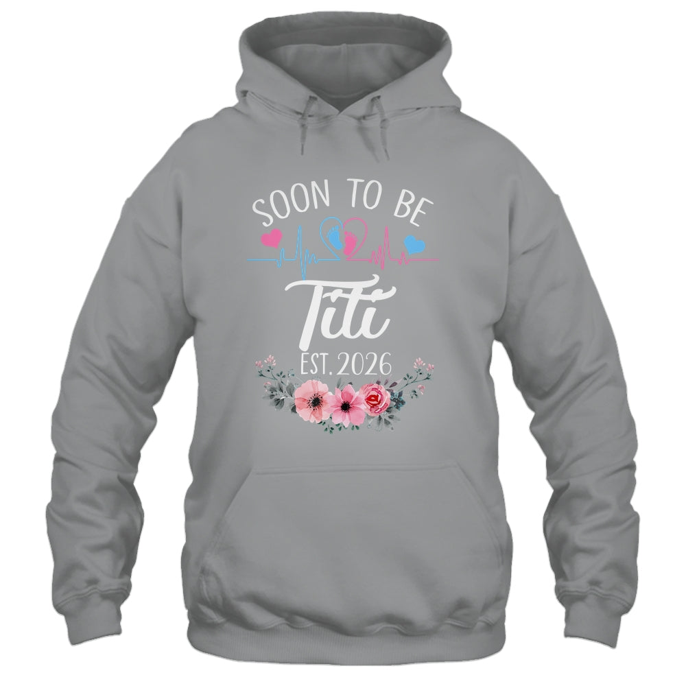 Soon To Be Titi 2026 First Time Pregnancy Announcement Shirt & Tank Top | siriusteestore