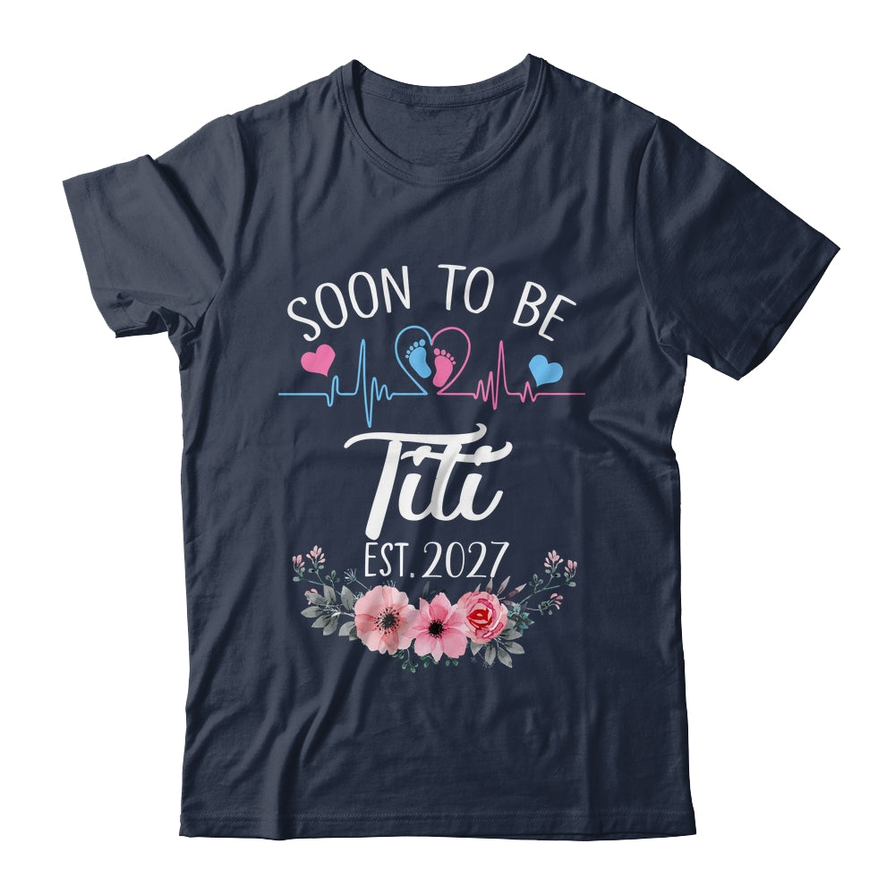 Soon To Be Titi 2027 First Time Pregnancy Announcement Shirt & Tank Top | siriusteestore