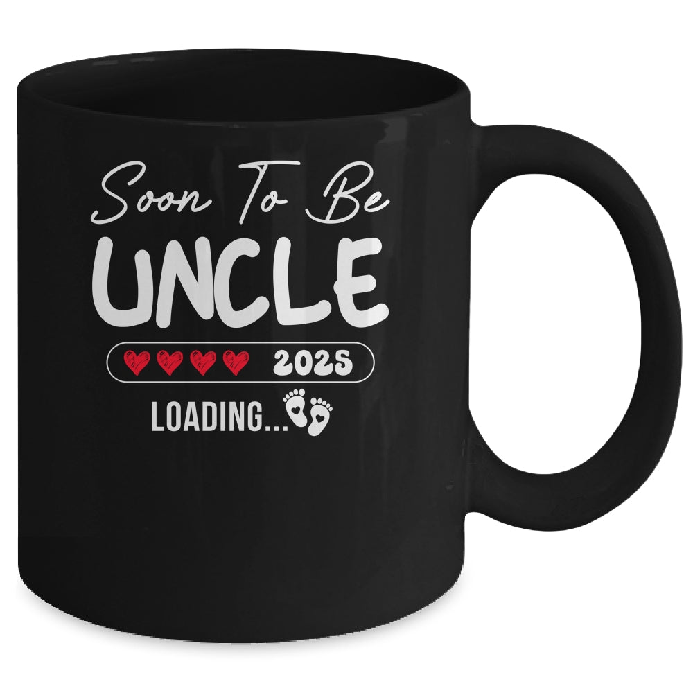 Soon To Be Uncle 2025 Loading Promoted To Uncle Est 2025 Mug | siriusteestore