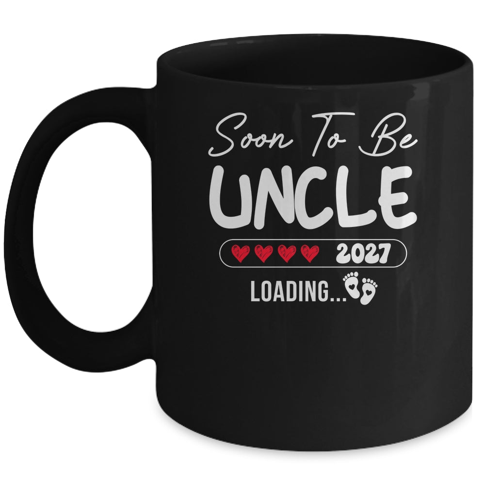 Soon To Be Uncle 2027 Loading Promoted To Uncle Est 2027 Mug | siriusteestore