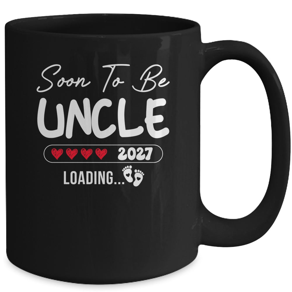 Soon To Be Uncle 2027 Loading Promoted To Uncle Est 2027 Mug | siriusteestore