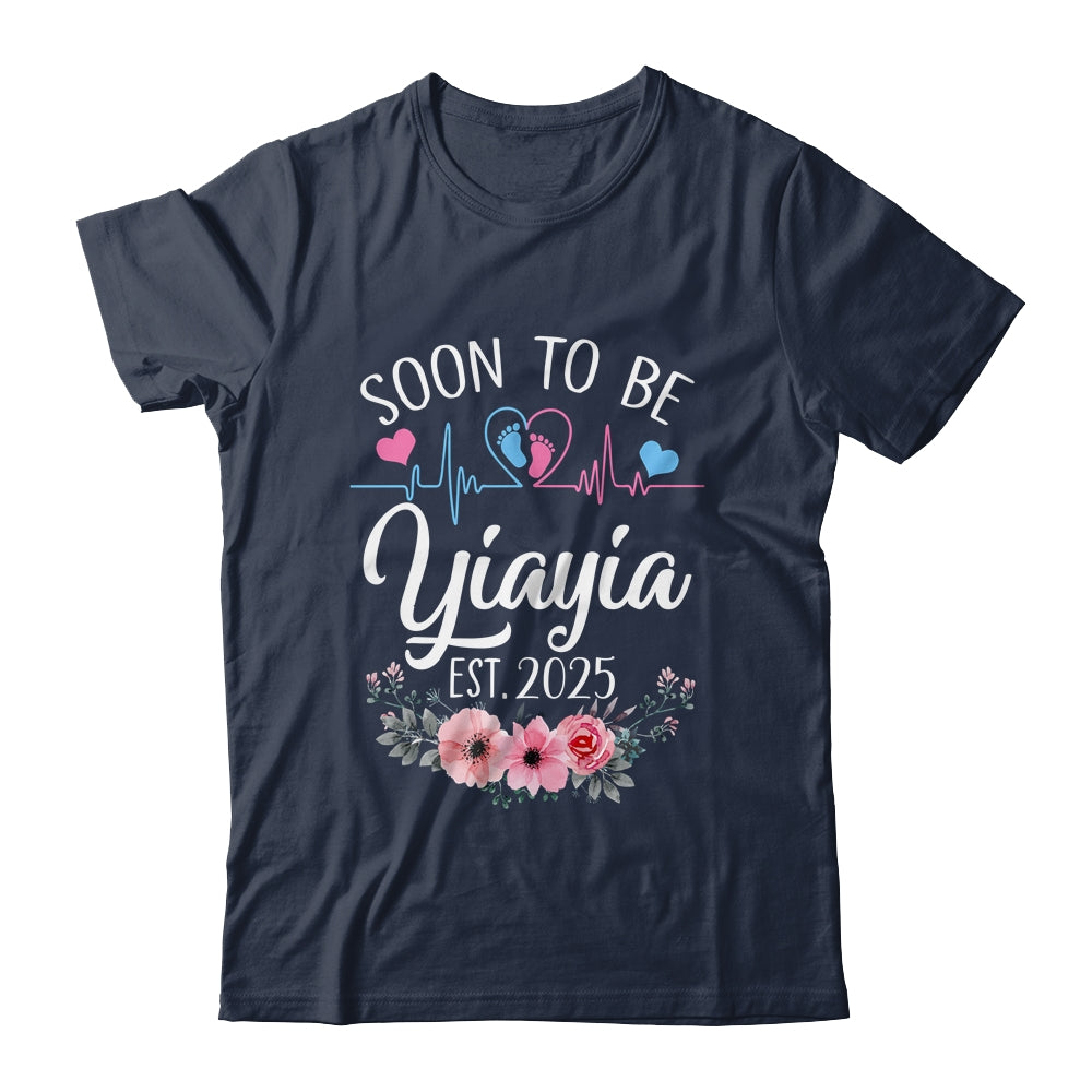 Soon To Be Yiayia 2025 First Time Pregnancy Announcement Shirt & Tank Top | siriusteestore